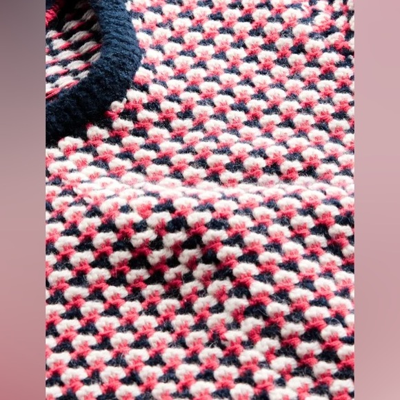 NWT Boden Knitted Jacquard Sweater Wool-Blend Mini Dress Women's 14 L - Picture 6 of 6